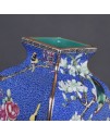琺瑯彩描 金粉彩花鳥 四方瓶